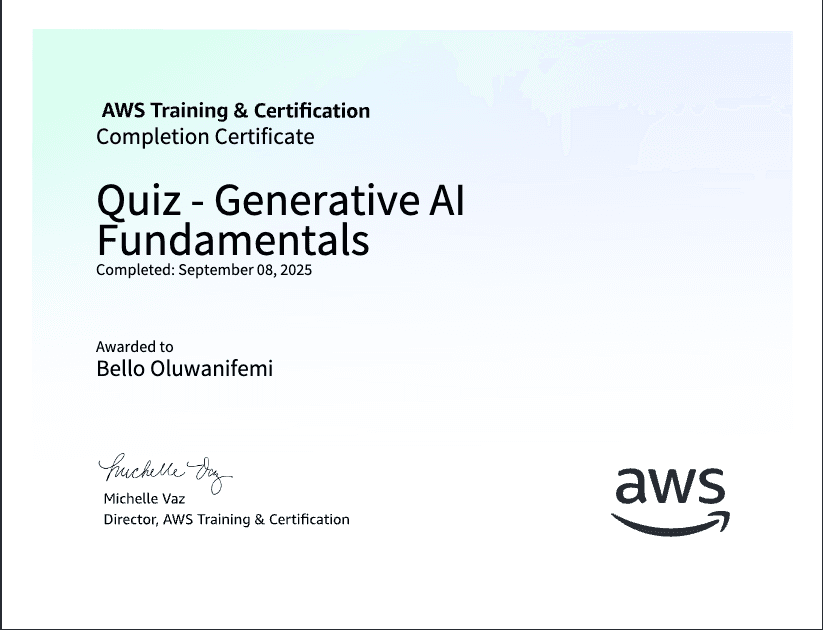 Quiz - Generative AI Fundamentals