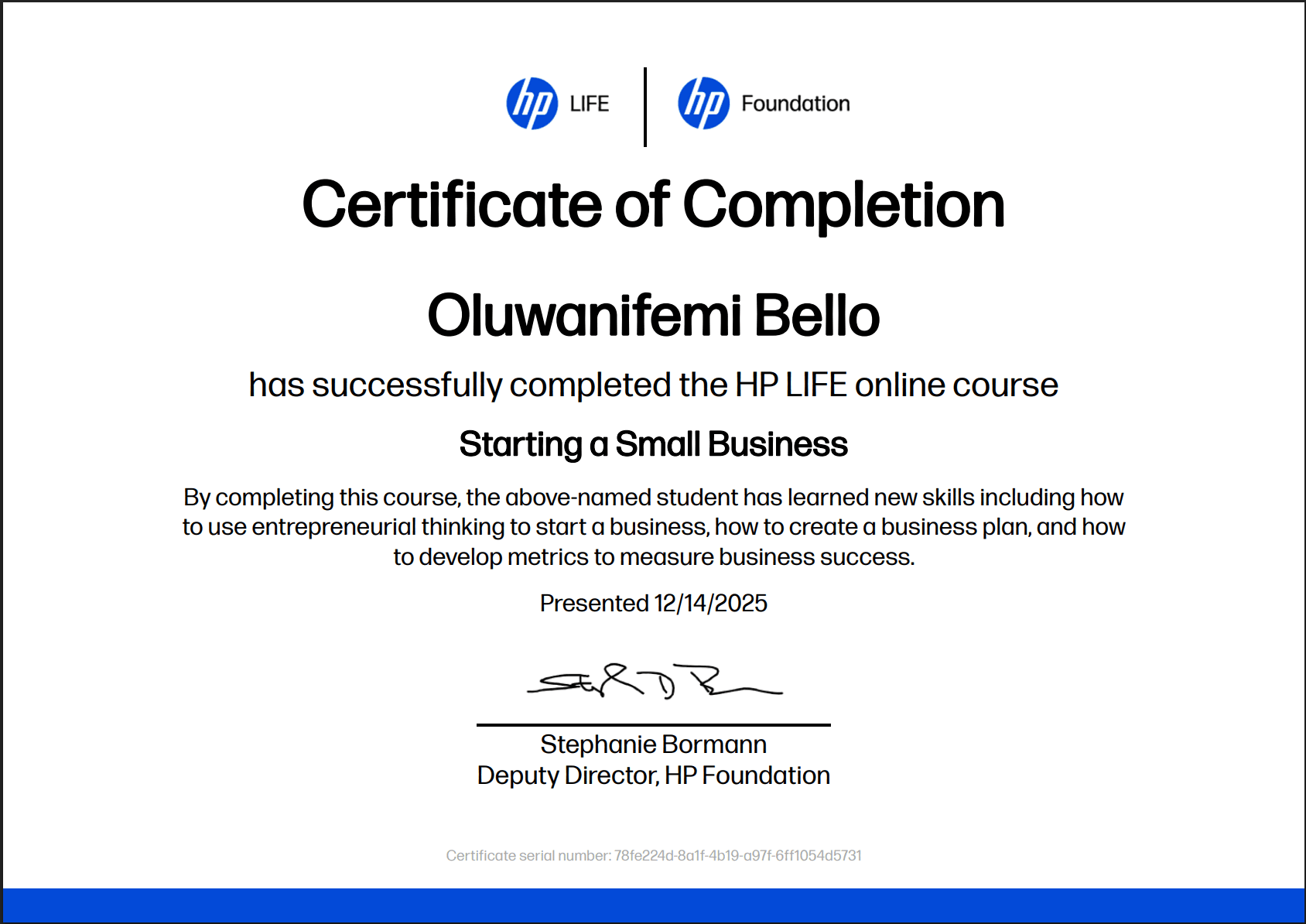 HP LIFE: Starting a Small Business
